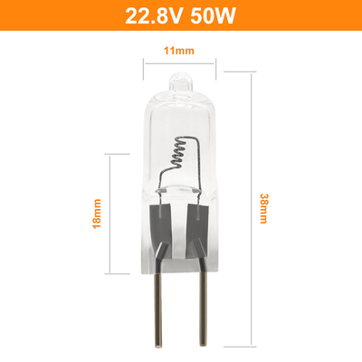 22.8V 50 Watt Halogen Bulb Bipin Base Lamp G6.35 Hospital Surgical Light Bulbs