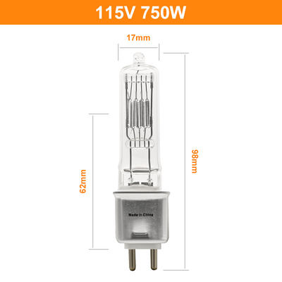 G9.5 Medium Bi Pin Halogen Bulb 750w 115v OSRAM EHG Replacement