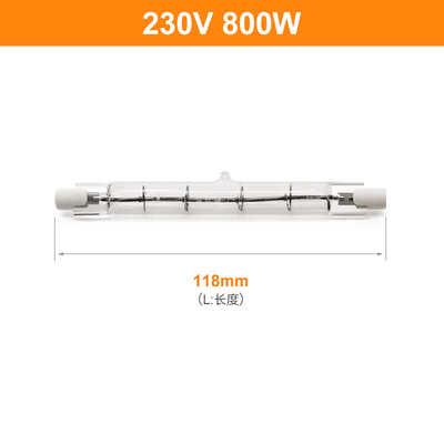 230V 800W R7s Halogen Bulb 118mm Dimmable Double Ended Linear Halogen Lamp