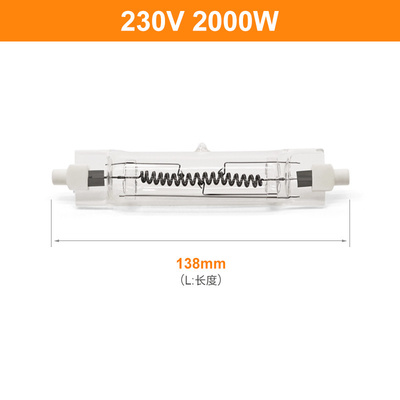 230V 2000 Watt Quartz Lamp Halogen Double Ended Light Bulb R7s Heat Lamp