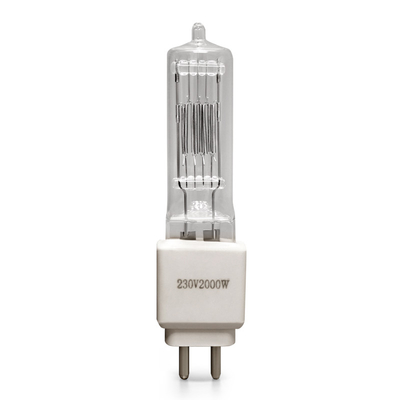 110V 230v 2000w Halogen Bulb Quartz Lamp G15 3200K For Film Studio Theater