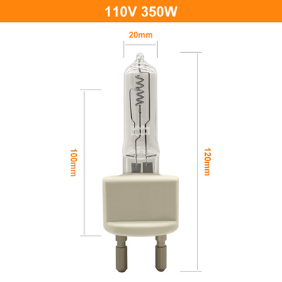 110V 350W G22 Clear Quartz Light Bulbs Halogen Locomotive Lamp
