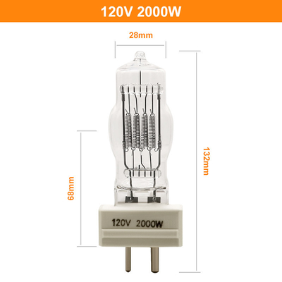 GY16 2000W 120v Halogen Bulb Marine Searchlight Bulbs CE Approved