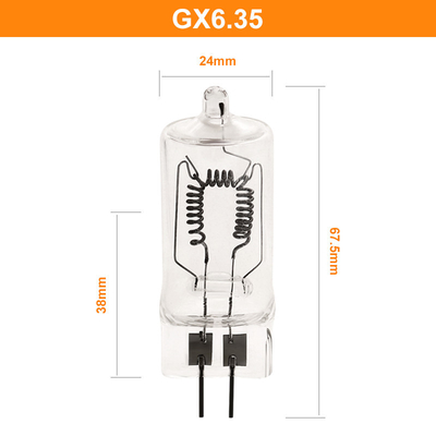 230V 1000W GX6.35 Bulb Projector Lamp Photo Torch 3300k 15h 67.5mm Entertainment