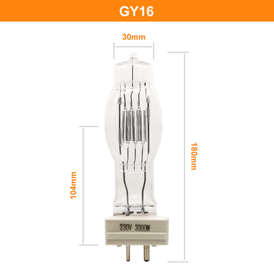 230V 3000W Quartz Bulb GY16 G38 Base Suez Canal Halogen Searchlight Lamp