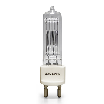 230v 2000 Watt Quartz Light Bulb G22 Lamp Base