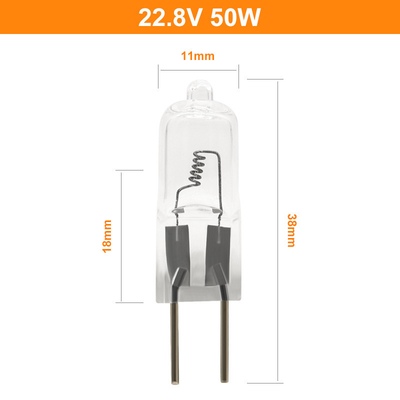 22.8V 50W Single Ended Halogen Lamp Axial Filament Operating Theatre Lamp