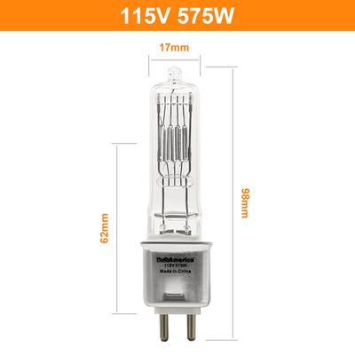 230v 115V 575W G9.5 Bi Pin Halogen Bulb Replacement Photographic